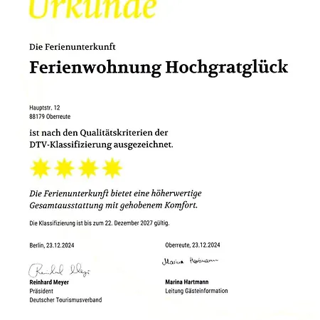 Hochgratglueck Appartement *